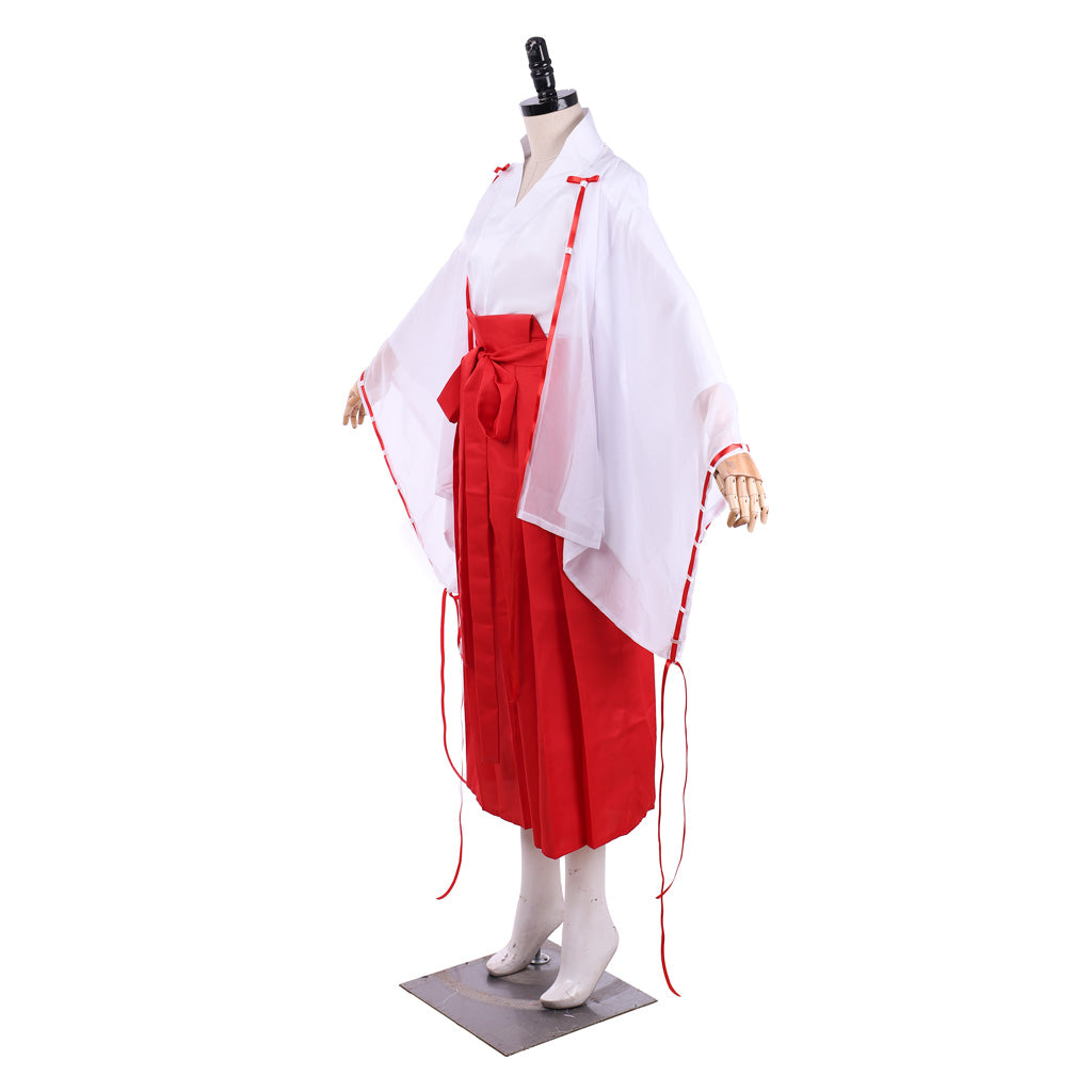 Full set of Inuyasha Kikyo Cosplay Kimono Costume