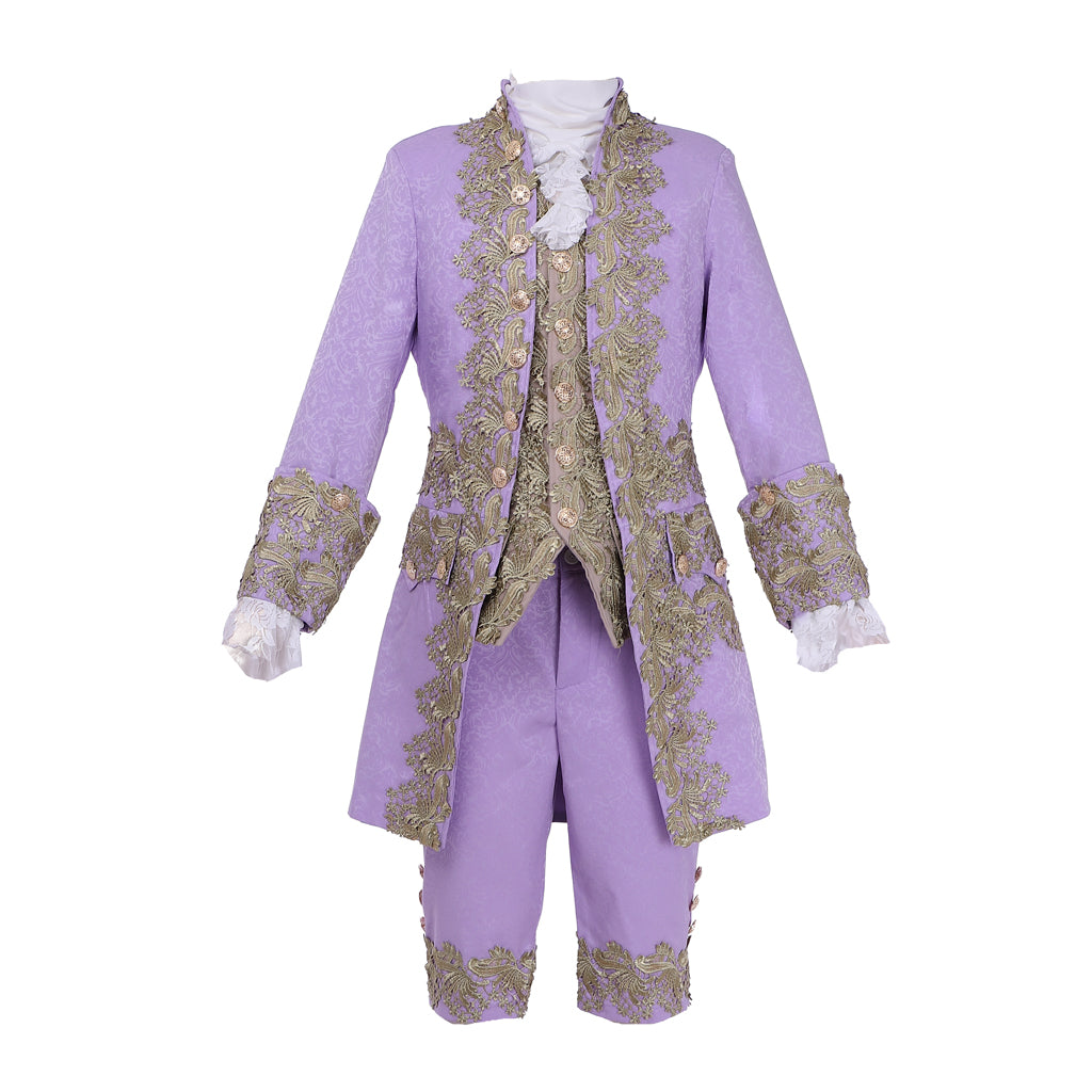 Purple 18th Century Rococo Men's Costume - Marie Antoinette Inspired | Coscomos Medieval Series