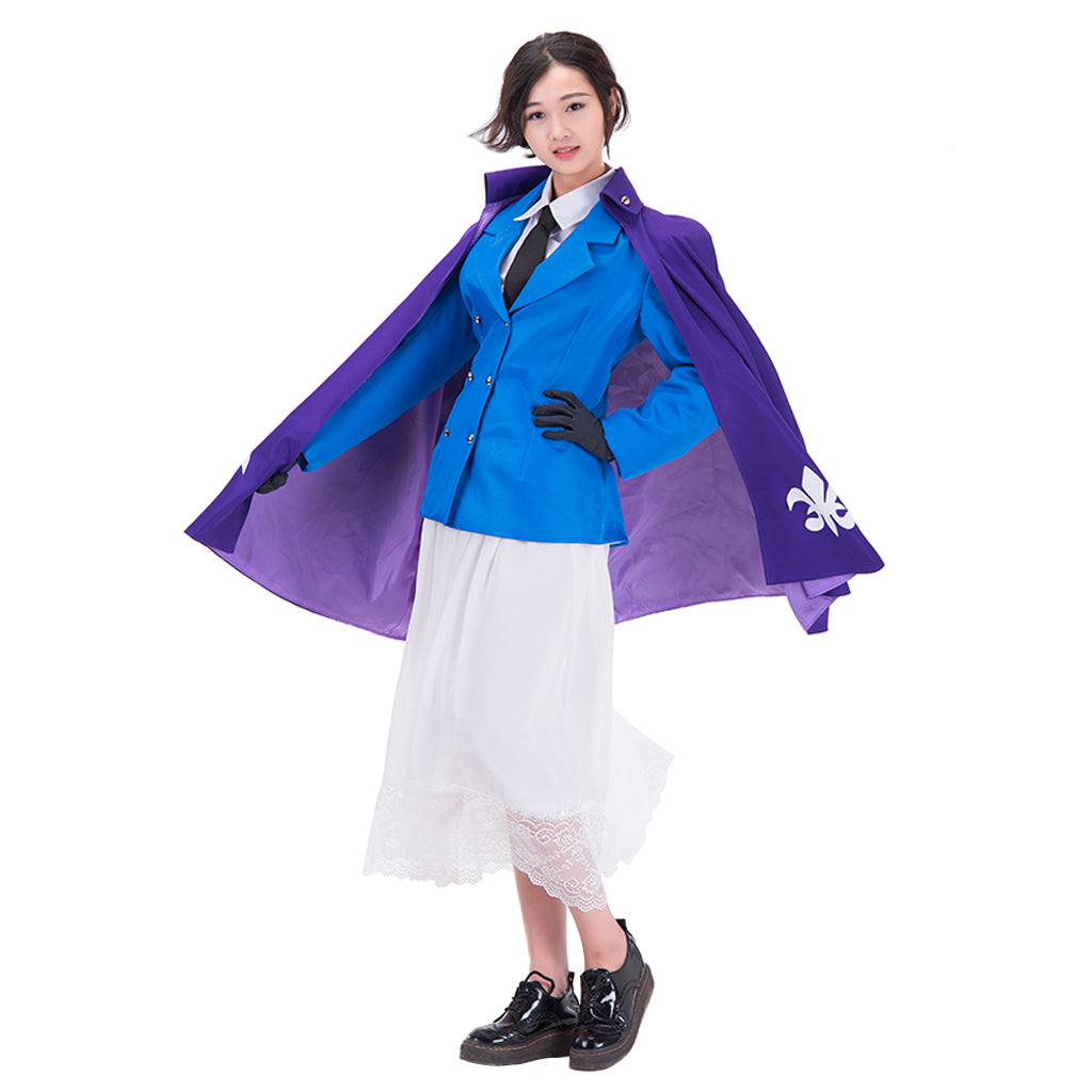 Hetalia: Axis Powers France Nyotalia Female Dress Cosplay Costume