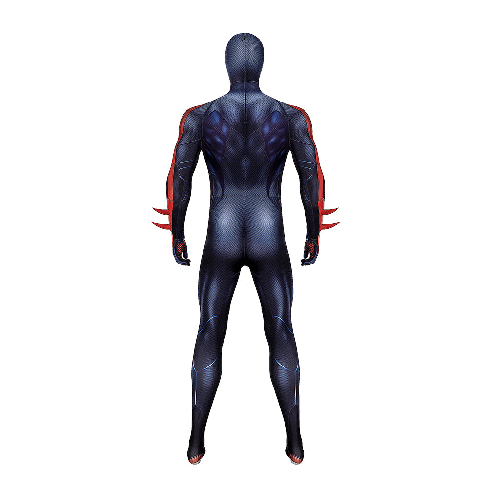 PS4 Spider-Man 2099 Black Suit Miles Morales Cosplay Costume