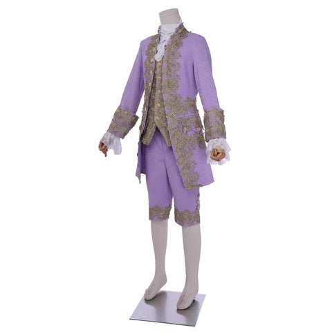 Purple 18th Century Rococo Men's Costume - Marie Antoinette Inspired | Coscomos Medieval Series