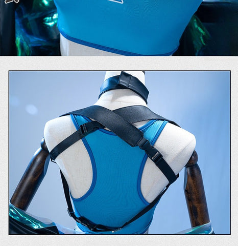 Valorant Jett Cosplay Full Set - Complete Premium Costume with Jacket & Pants