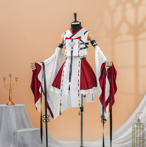 Dragon Raja Uesugi Erii Short Miko Cosplay Costume