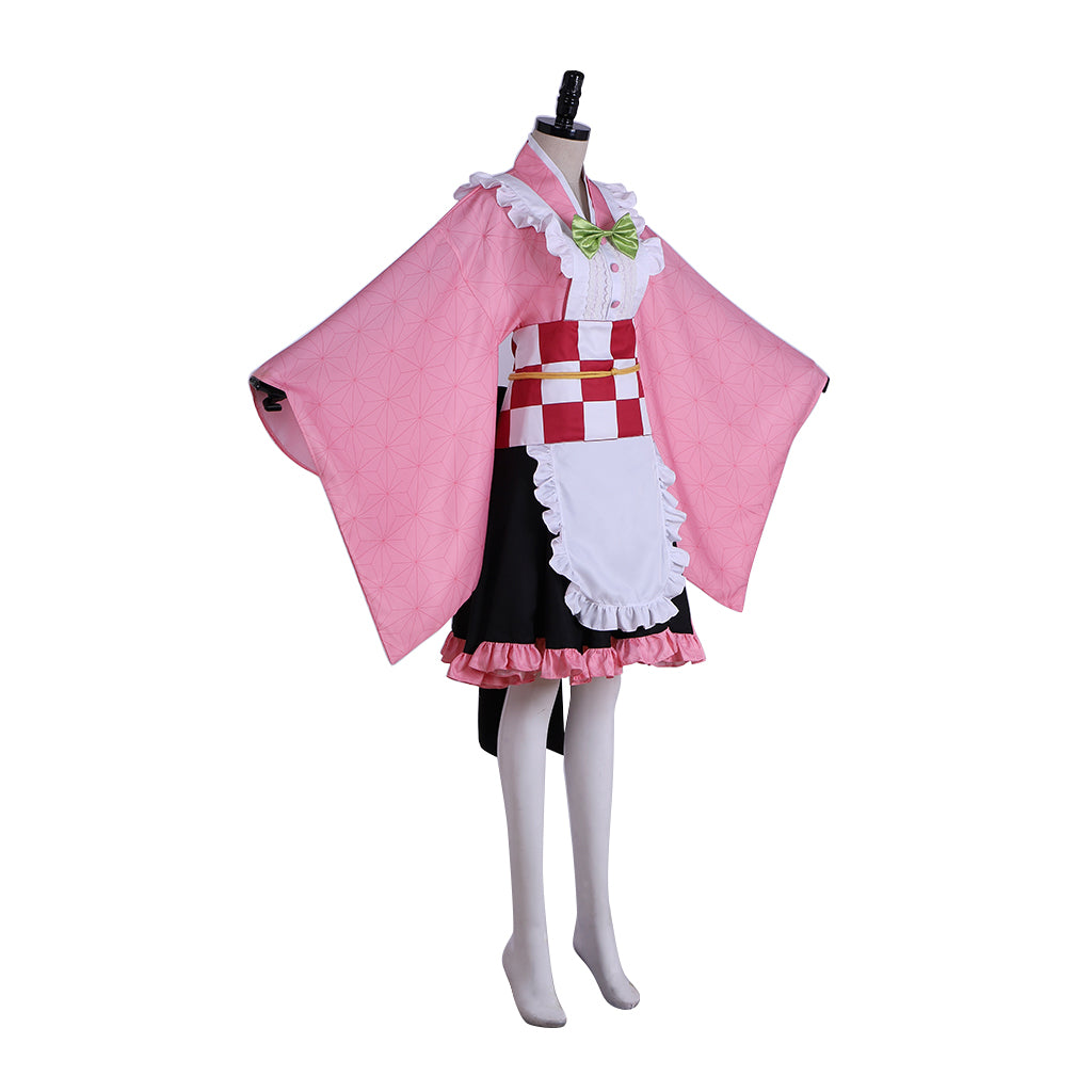 Demon Slayer Kamado Nezuko Maid Cosplay Costume | Anime-Inspired Fancy Dress