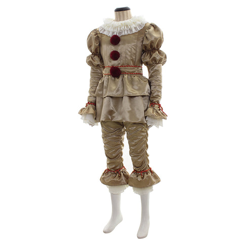 Pennywise The Dancing Clown Cosplay Costume - Movie It Chapter Two Stephen King Horror Fancy Dress for Adults