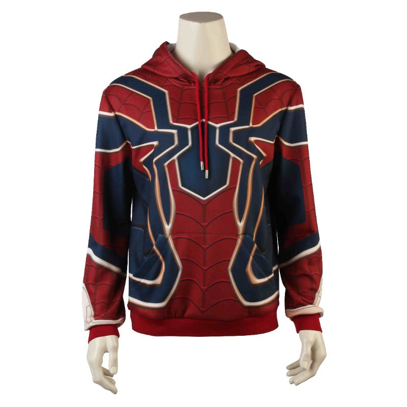 Infinity War Iron Spider Hoodie Sweatshirt Pullover Spiderman Cosplay Costume