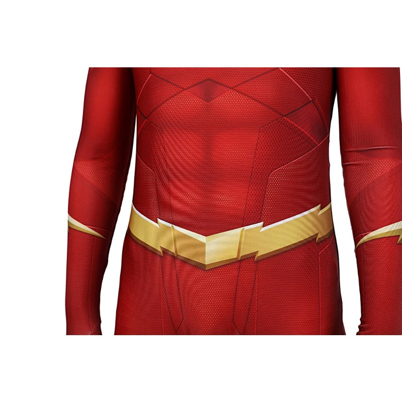 The Flash Season 5 Barry Allen Cosplay Costume Jumpsuit Mask Full Set 3D Print