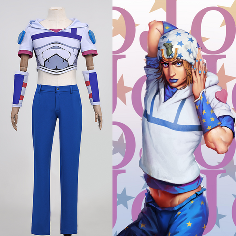 JoJo's Bizarre Adventure Puma Wild Wolf Style - Johnny Joestar Full Outfit Cosplay Costume
