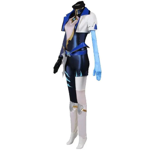 Game LOL Akali Cosplay Costume Sexy Women Uniform Full Set Hallowen Party Outfits