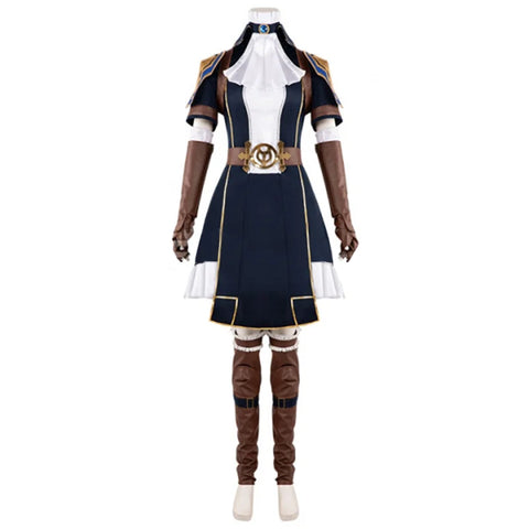 Game LOL Arcane Caitlyn Cosplay Costume The Sheriff of Piltover Caitlyn  Uniform Dress Halloween Carnival Suit