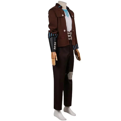 Game LOL Arcane Vander Cosplay Costume  Men Uniform Jacket Shirt Pants Full Set  Suit  Halloween Outfits