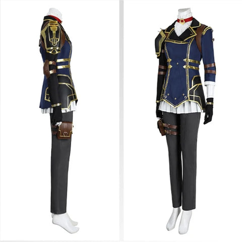 Game LOL Caitlyn Kiramman  Cosplay Costume Women Uniform Full Set  Halloween Carnival Outfit