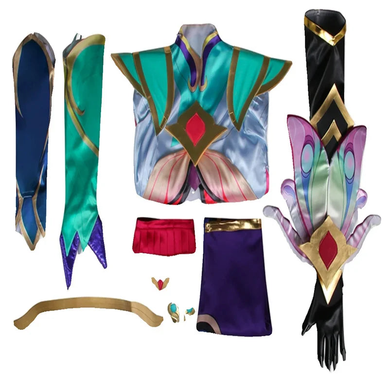 Game LOL  Ezreal Flower Fairy Cosplay  Costume Adult Men Suits Full Sets Halloween Carnival Party Outfits