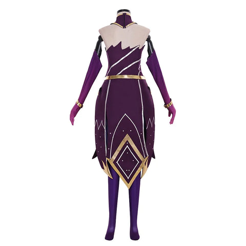 Game LOL Luxanna Crownguard Cosplay Costume the Lady of Luminosity Battle Uniform Set Halloween Party Costume for Women