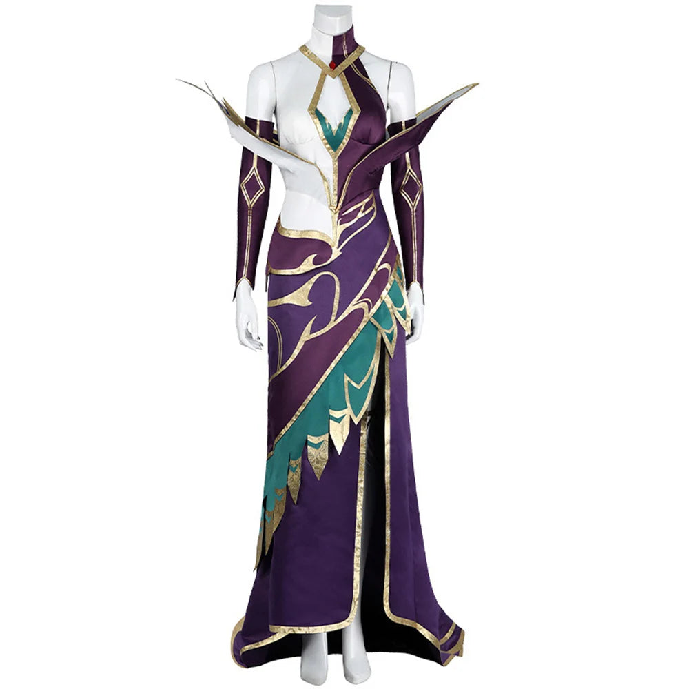 Game LOL Morgana Cosplay Costume Sexy Dress With Accessories for Women Halloween Carnival Outfit