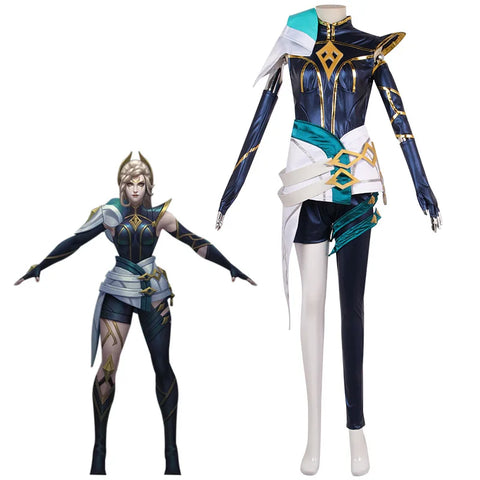 Game LOL Scorn of the Moon Cosplay Costumes Sentry of Light Uniform For Women Halloween Party Outfits