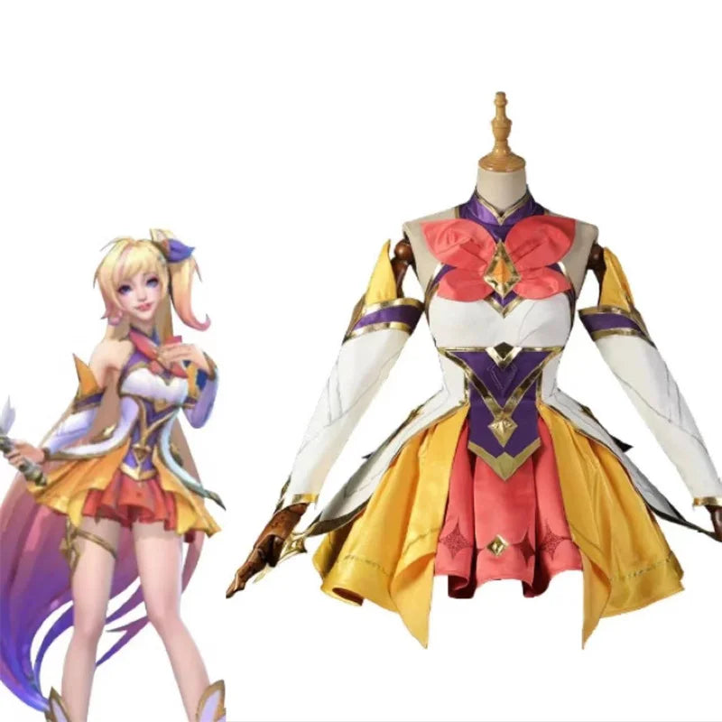 Game LOL Star Guardian Seraphine Cosplay Sexy Women Set Costume  Outfit Halloween Carnival Suit