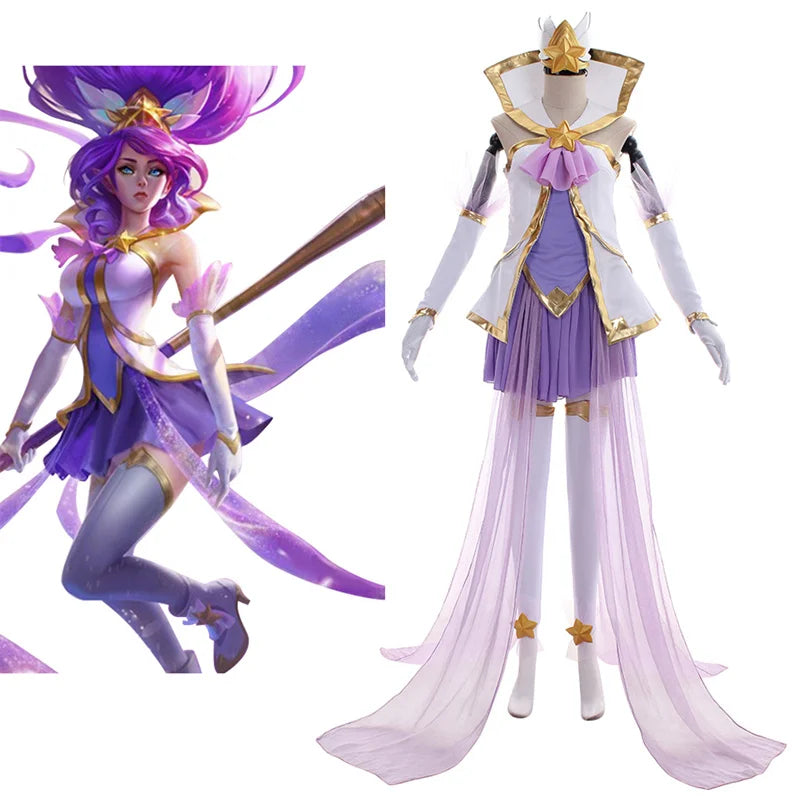 LOL Star Guardian Janna Cosplay Costume Sexy Women Uniform  Halloween Christmas Party  Outfit