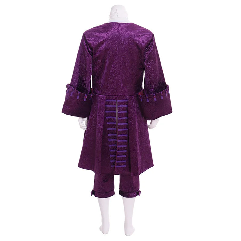 Colonial Pirate Officer Uniform - Purple Regency Cosplay Suit | Medieval Men Costume Series by Coscosmos