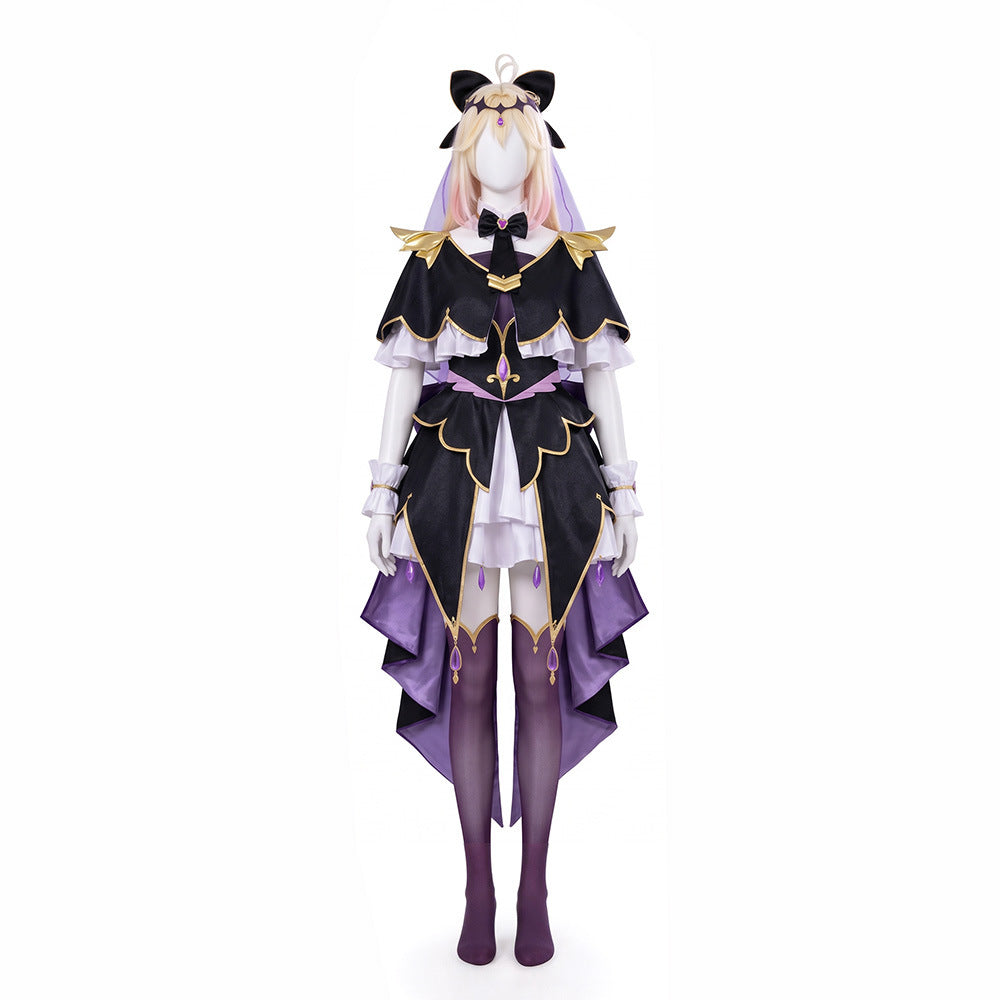 Star Detective Precure! Luluka Moria Cure Arcana Shadow Cosplay Costume