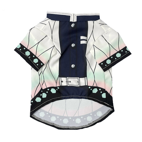 Demon Slayer Butterfly Shinobu Cat Cosplay T-Shirt for Pets