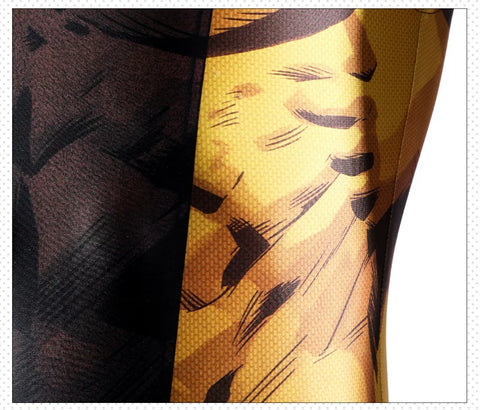 X-Men Wolverine Cosplay Costume, Brown Jumpsuit Tight Bodysuit