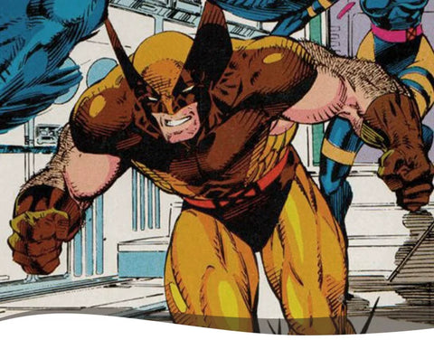 X-Men Wolverine Cosplay Costume, Brown Jumpsuit Tight Bodysuit