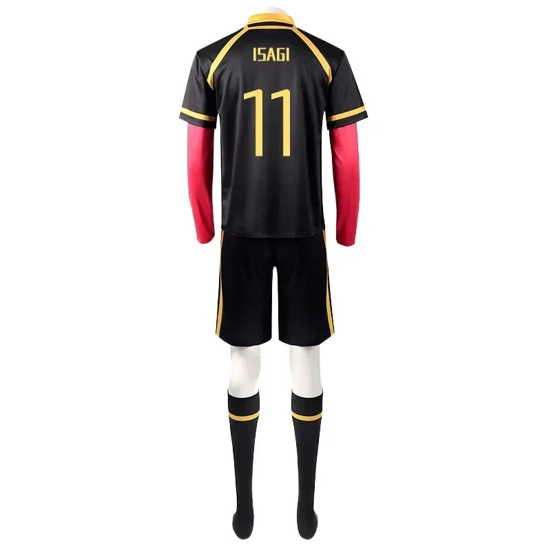 Blue Lock Cosplay Jersey – Kaiser, Ness, Isagi, Kurona & Hiori Bastard Munchen Football Uniform for Anime Fans