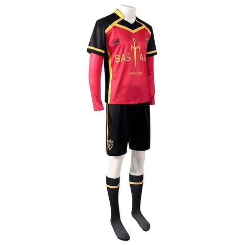 Blue Lock Cosplay Jersey – Kaiser, Ness, Isagi, Kurona & Hiori Bastard Munchen Football Uniform for Anime Fans