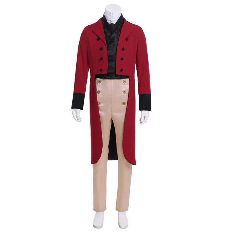 18th Century Colonial Regency Suit for Men - Victorian Officer Uniform Tuxedo | Coscosmos Medieval Series