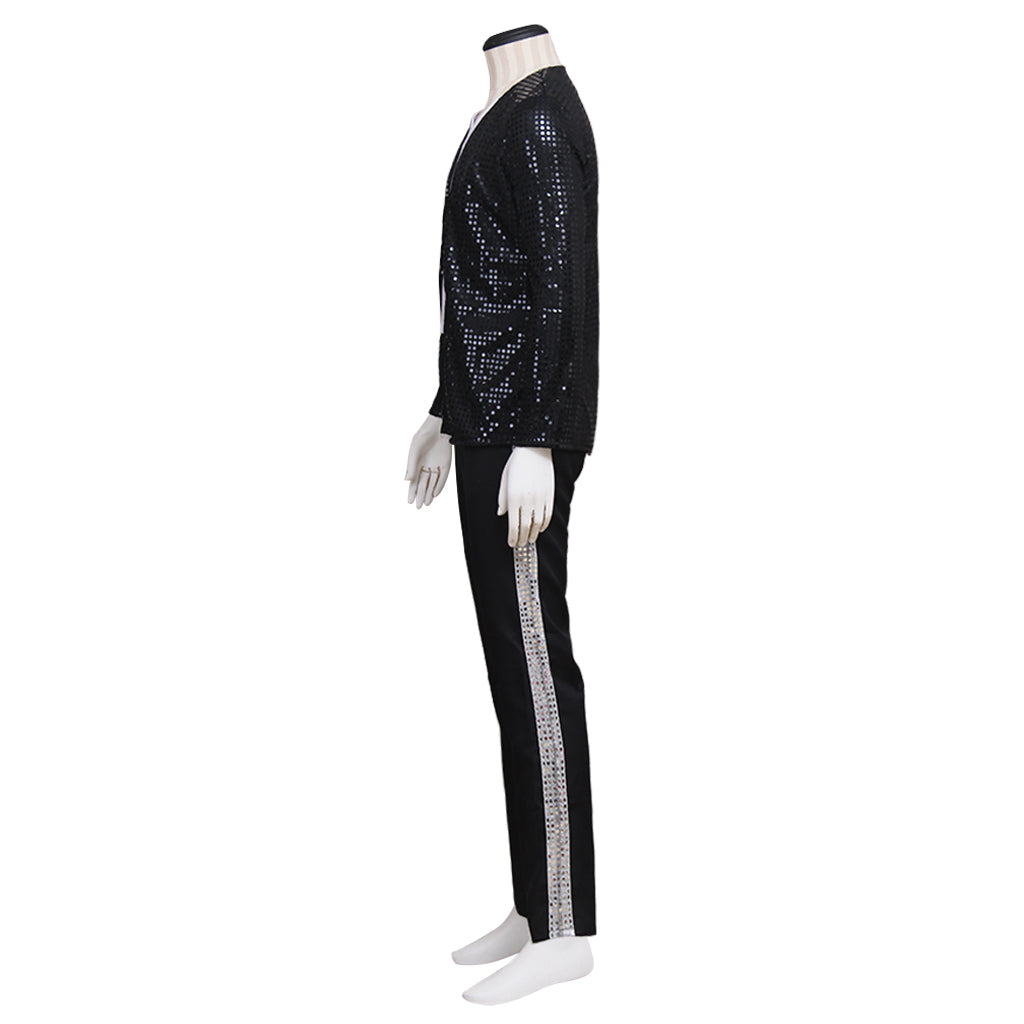 Famous Celebrity Cosplay Costume Jacket & Suit | Stage Performance Outfit with Hat, Top, Pants | Perfect for Halloween, Dance, and Party Events