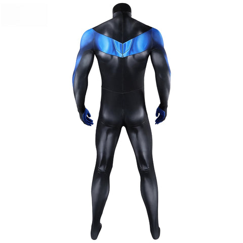 DC Movie Nightwing Cosplay Costume, Jumpsuit with Eye Mask Full Set