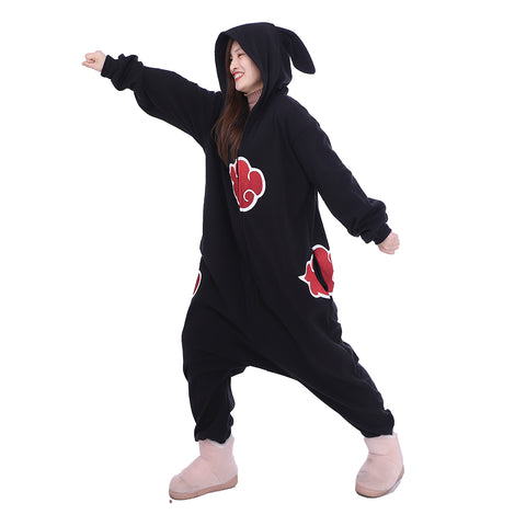 Naruto Akatsuki Rabbit Ear Onesie Cosplay Costume