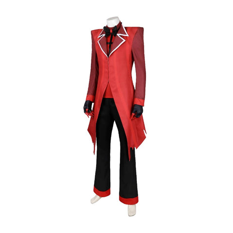 Red Tuxedo with Black Pants Men's Anime Costume for Halloween Party