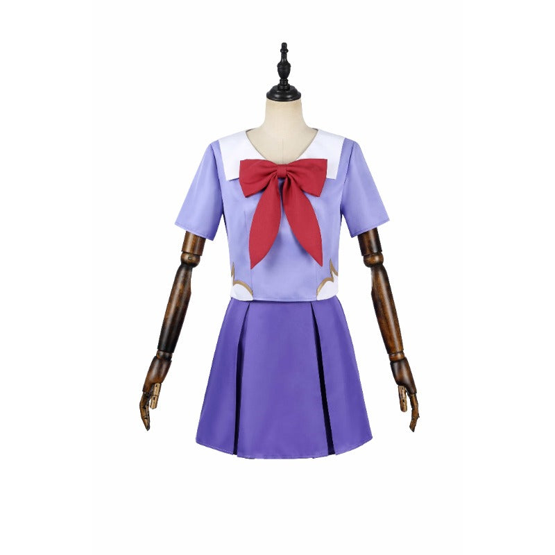 Anime The Future Diary Gasai Yuno Mirai Nikki Cosplay Costume Girls JK Uniform Purple Sailor Suit