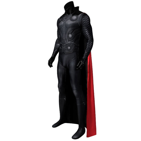 Avengers Infinity War 3 Thor Jumpsuit Cosplay Costume + Cloak - Halloween Outfit