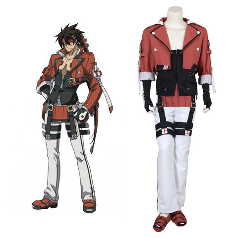 Guilty Gear Xrd Sol Badguy Cosplay Costume – Authentic Anime Replica Outfit