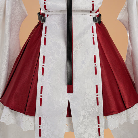 Dragon Raja Uesugi Erii Short Miko Cosplay Costume