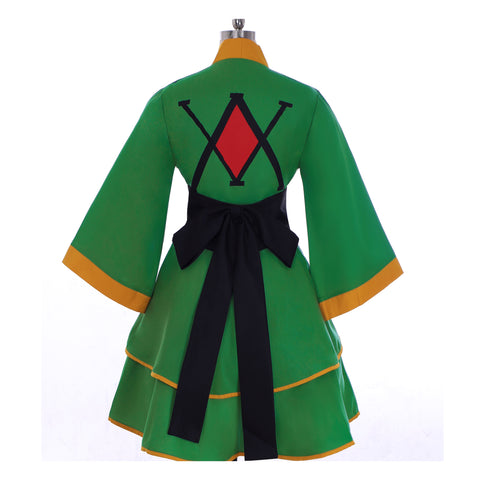 Hunter X Hunter Gon Freecss Cosplay Costume - Women’s Lolita Green Kimono Dress