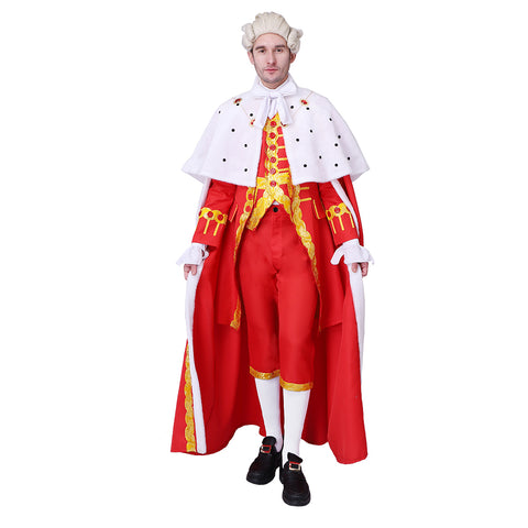 Hamilton King George III Robe Cosplay Costume – Regal King’s Outfit with Cloak | Coscomos Medieval Series