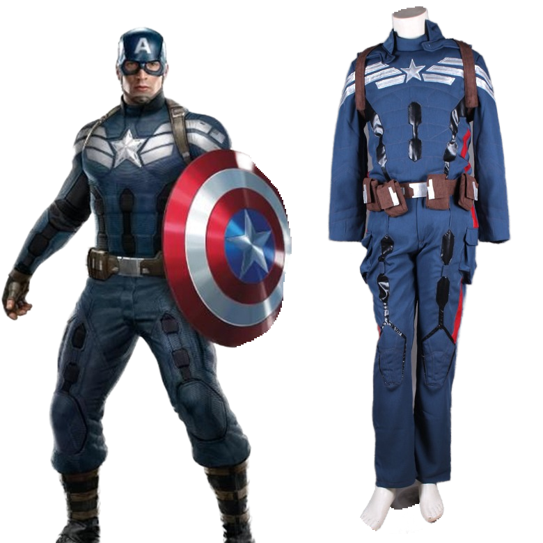 Captain America Cosplay Costume New