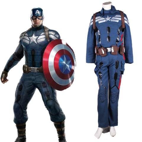 Captain America Cosplay Costume New