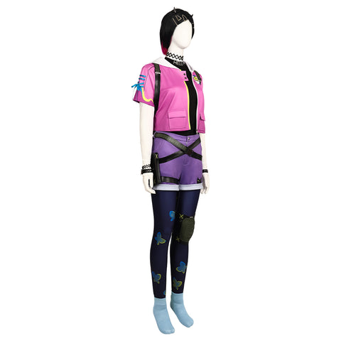 Valorant Duskblade Cosplay Costume - Fearless Contract Duskblade Outfit for Gamers