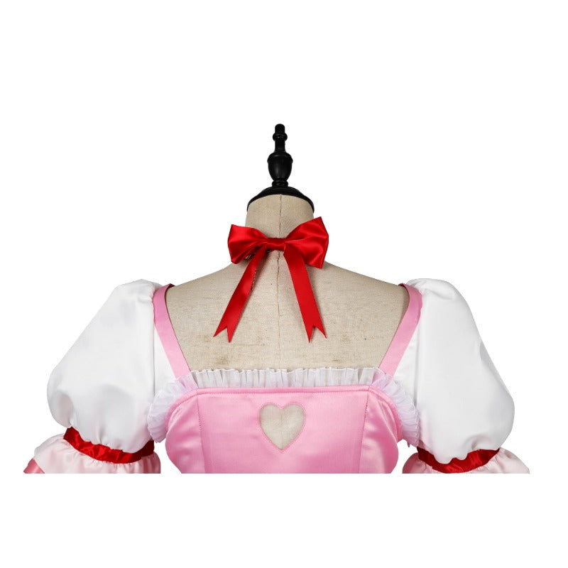 Puella Magi Madoka Kaname Matte Satin Custom Cosplay Costume for Halloween