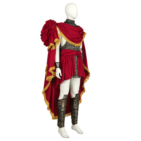 Men Elder Ring Messmer Cosplay Dress - Red Robe with Belt