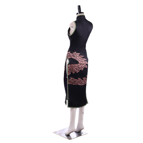 Shaman King Tao Jun Black Cheongsam Cosplay Costume