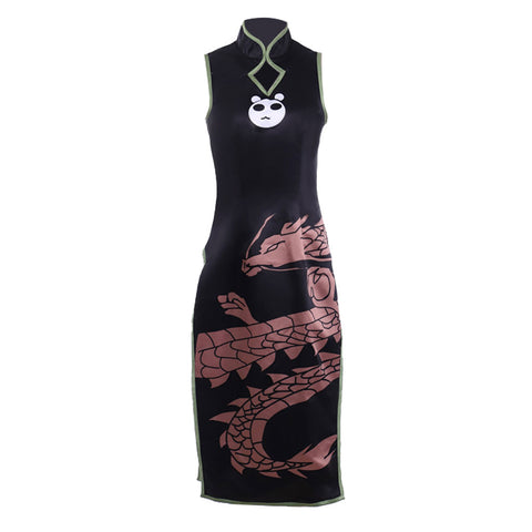 Shaman King Tao Jun Black Cheongsam Cosplay Costume