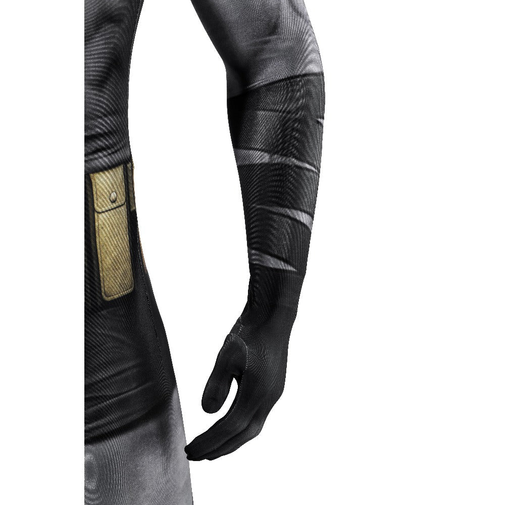 Absolute Batman Black 3D Print Cosplay Full Bodysuit - Complete Tight - Fitting Costume Set - Coscosmos