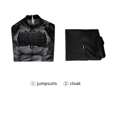 Absolute Batman Black 3D Print Cosplay Full Bodysuit - Complete Tight - Fitting Costume Set - Coscosmos