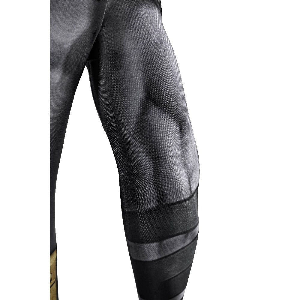Absolute Batman Black 3D Print Cosplay Full Bodysuit - Complete Tight - Fitting Costume Set - Coscosmos